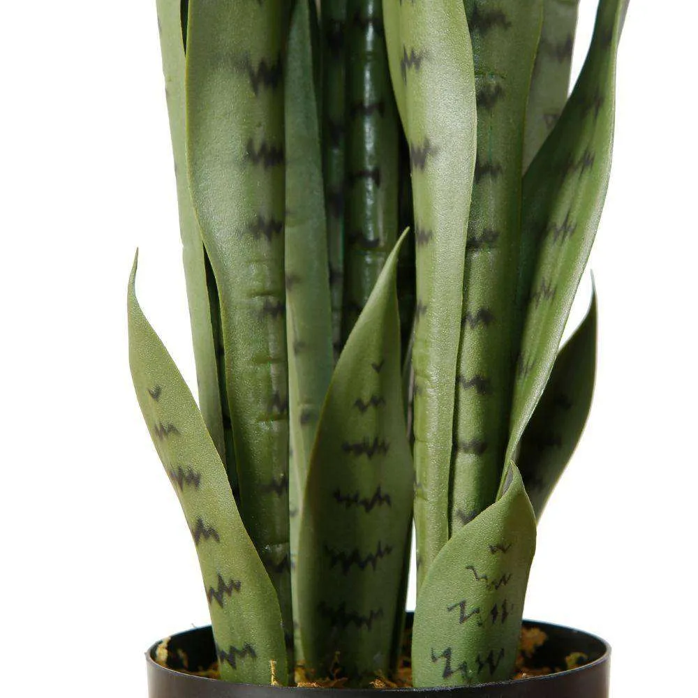Snake artificiale Sansevieria Green Potted Plant