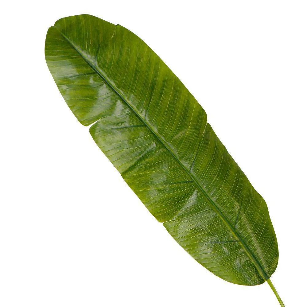 Pianta in vaso di banana artificiale ambra