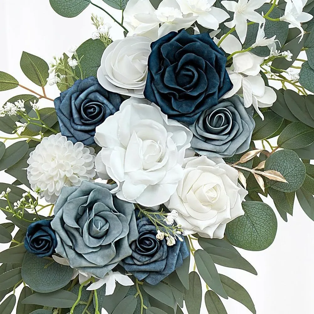 Segno senior fiore scuro blu