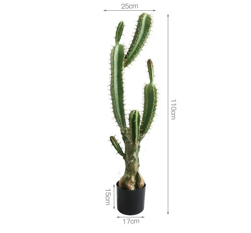 Pianta in vaso di cactus artificiale