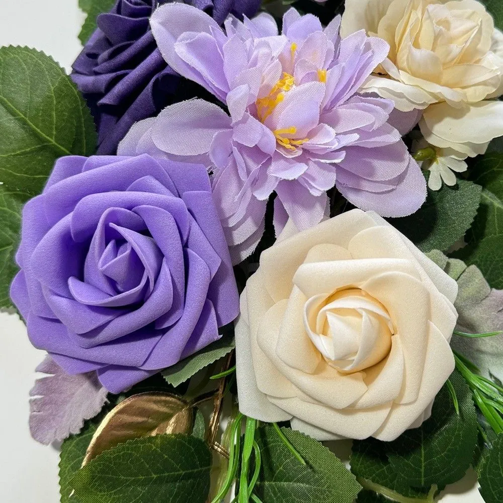 Sign Flower Purple & Green