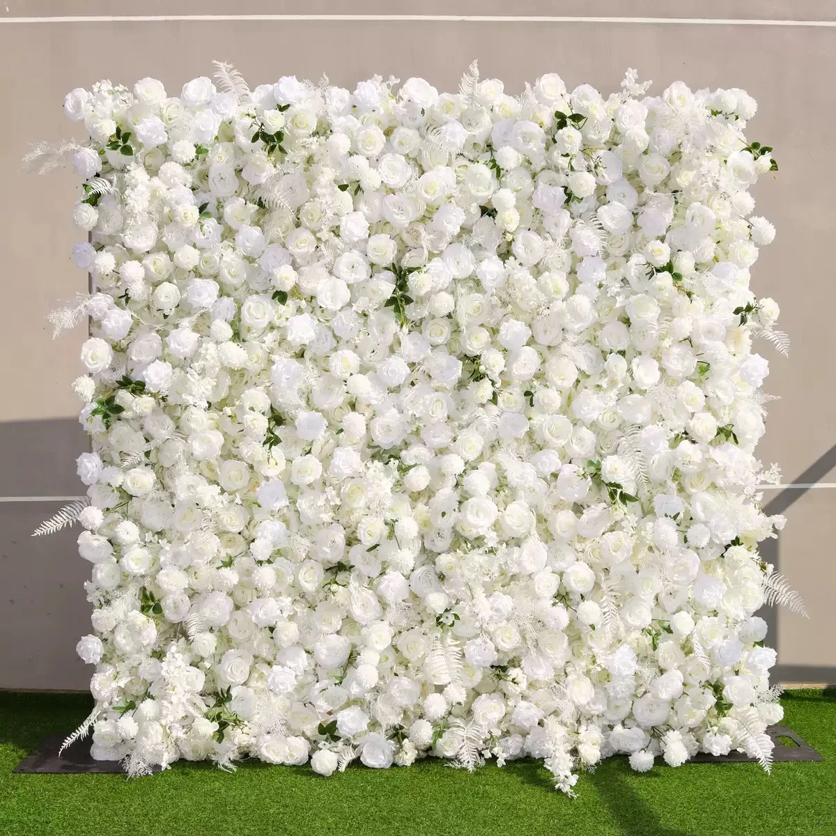 Tessuto da parete di fiori Ybliouke Rolling Up Tenda Floral Backdrop Wedding Party Proposta Decor