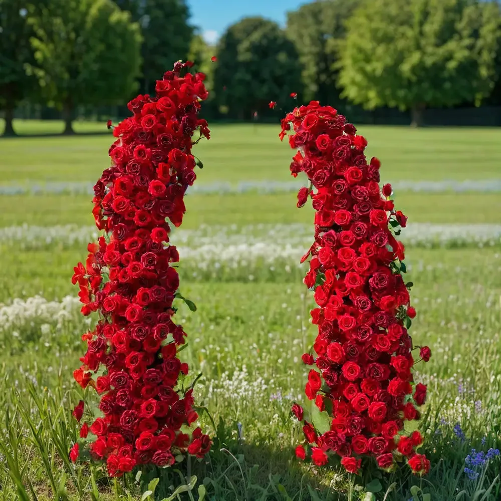 Pilastri floreali per l'arredamento di Flower Arch per decorazioni per feste incluso la cornice