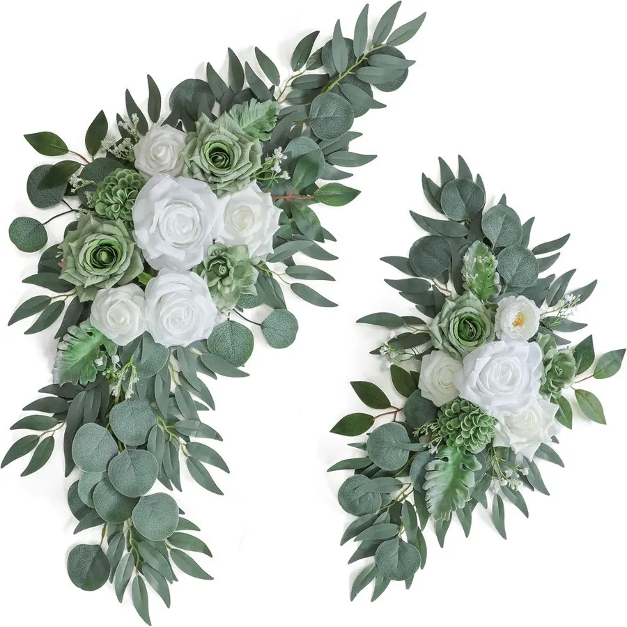 Segno senior fiore verde e bianco