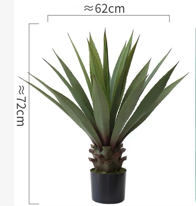 Pianta in vaso di albero di agave artificiale