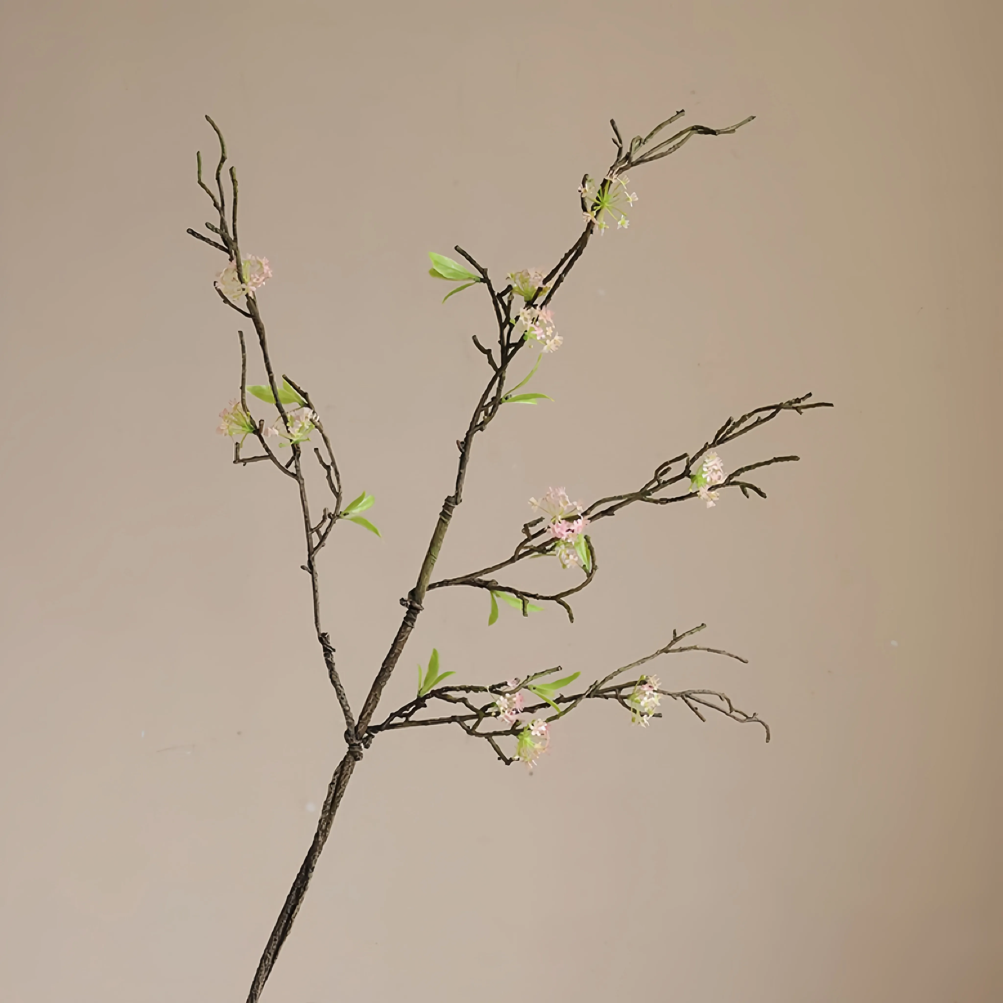 Ramo di fiore di pera di paglia di grano retrò