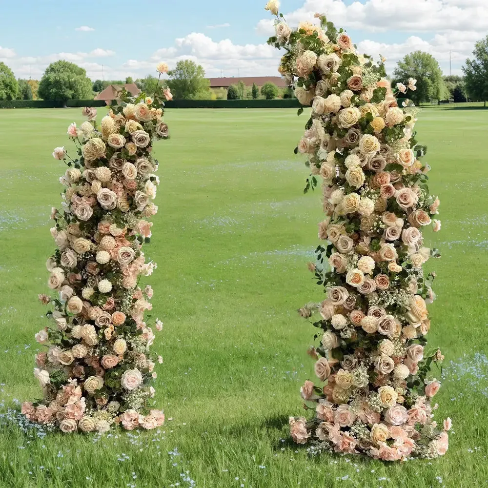 Pilastri floreali per l'arredamento di Flower Arch per decorazioni per feste incluso la cornice