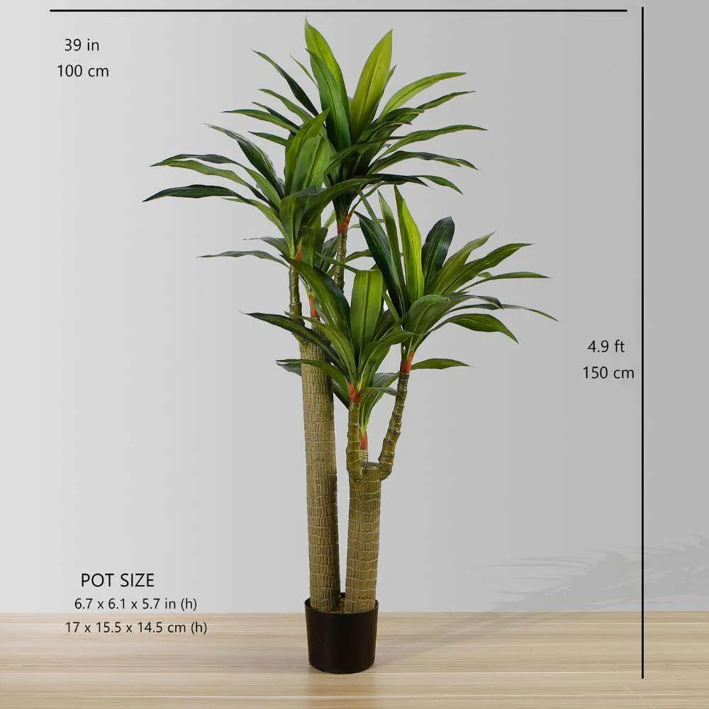 Pianta in vaso artificiale Draecena Tree (dimensioni multiple)
