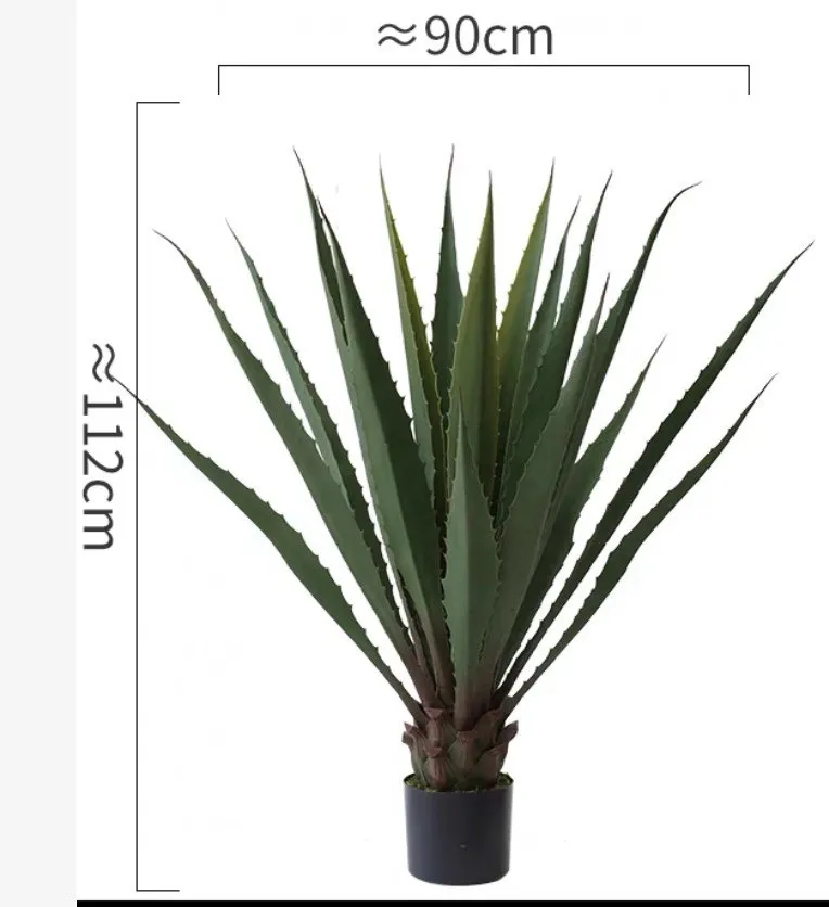 Pianta in vaso di albero di agave artificiale