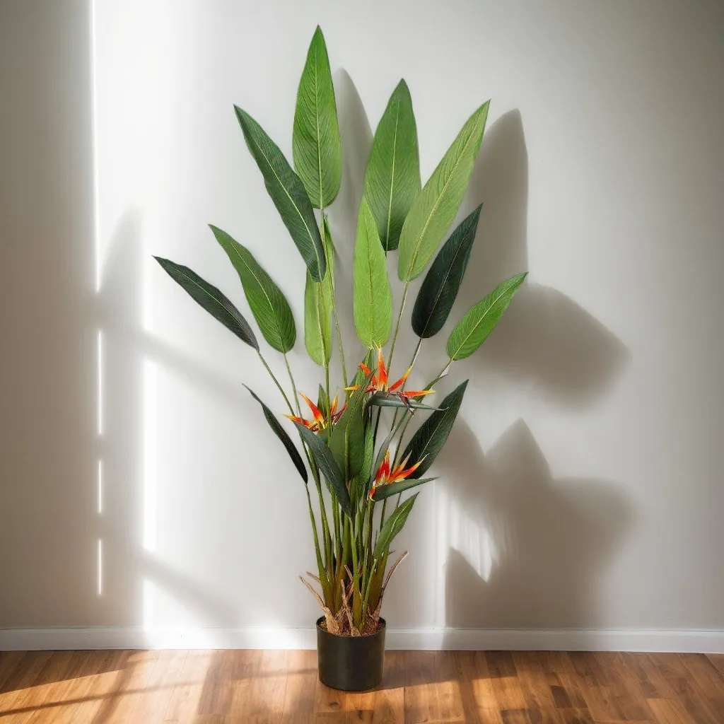 Pianta in vaso artificiale ambra di paradiso (dimensioni multiple)