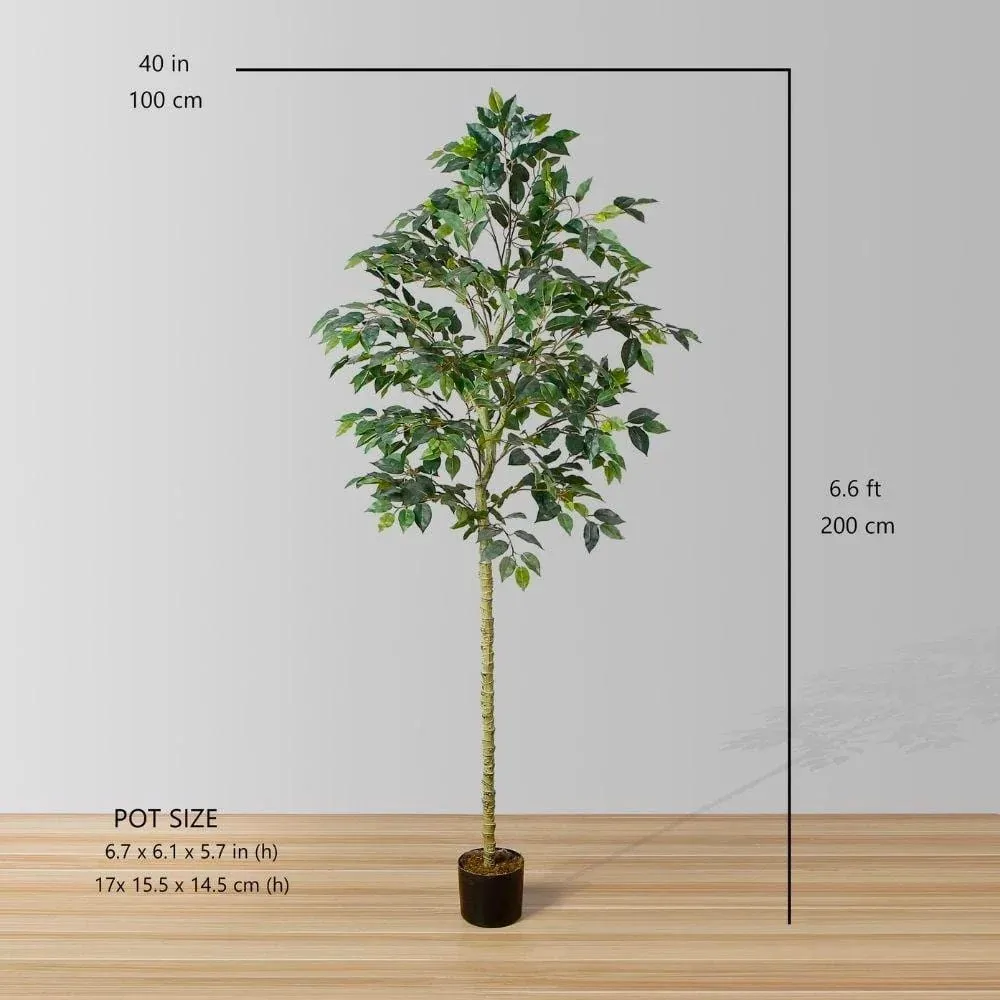 Pianta in vaso artificiale per ficus (dimensioni multiple)