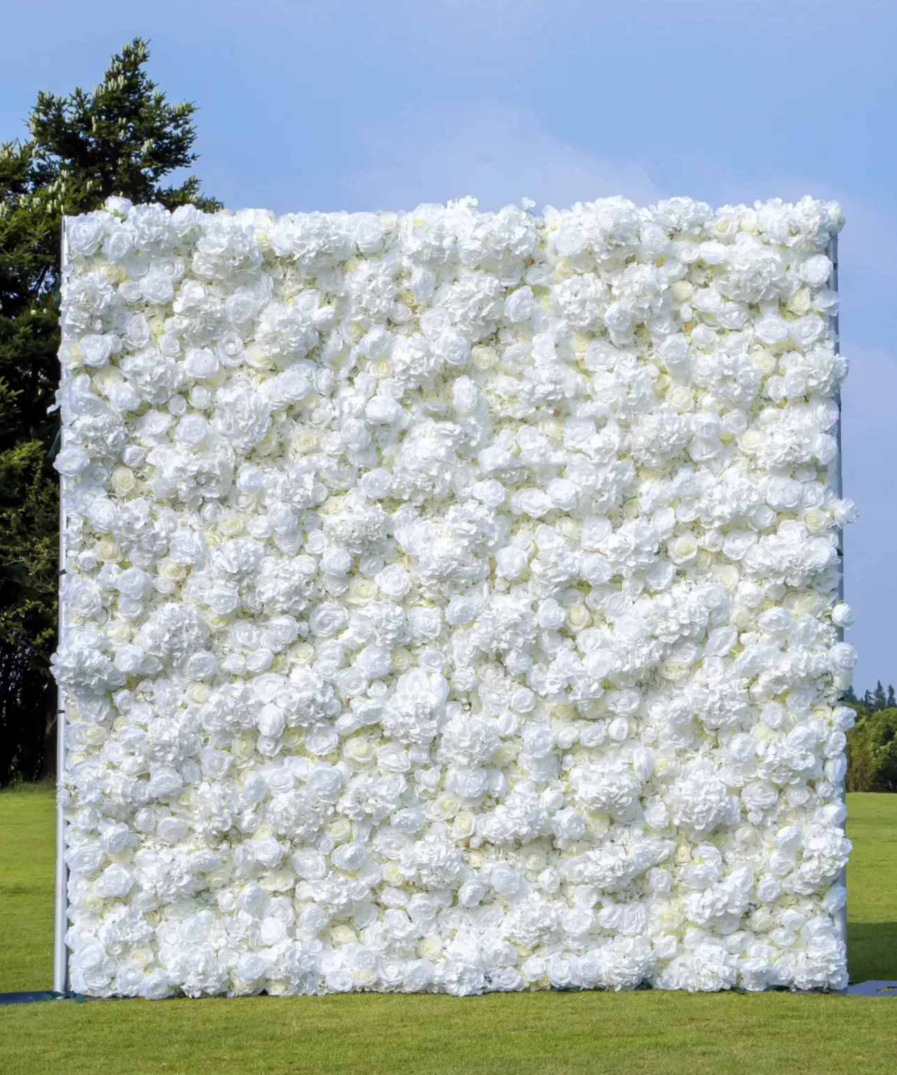 Tessuto da parete di fiori Ybliouke Rolling Up Tenda Floral Backdrop Wedding Party Proposta Decor