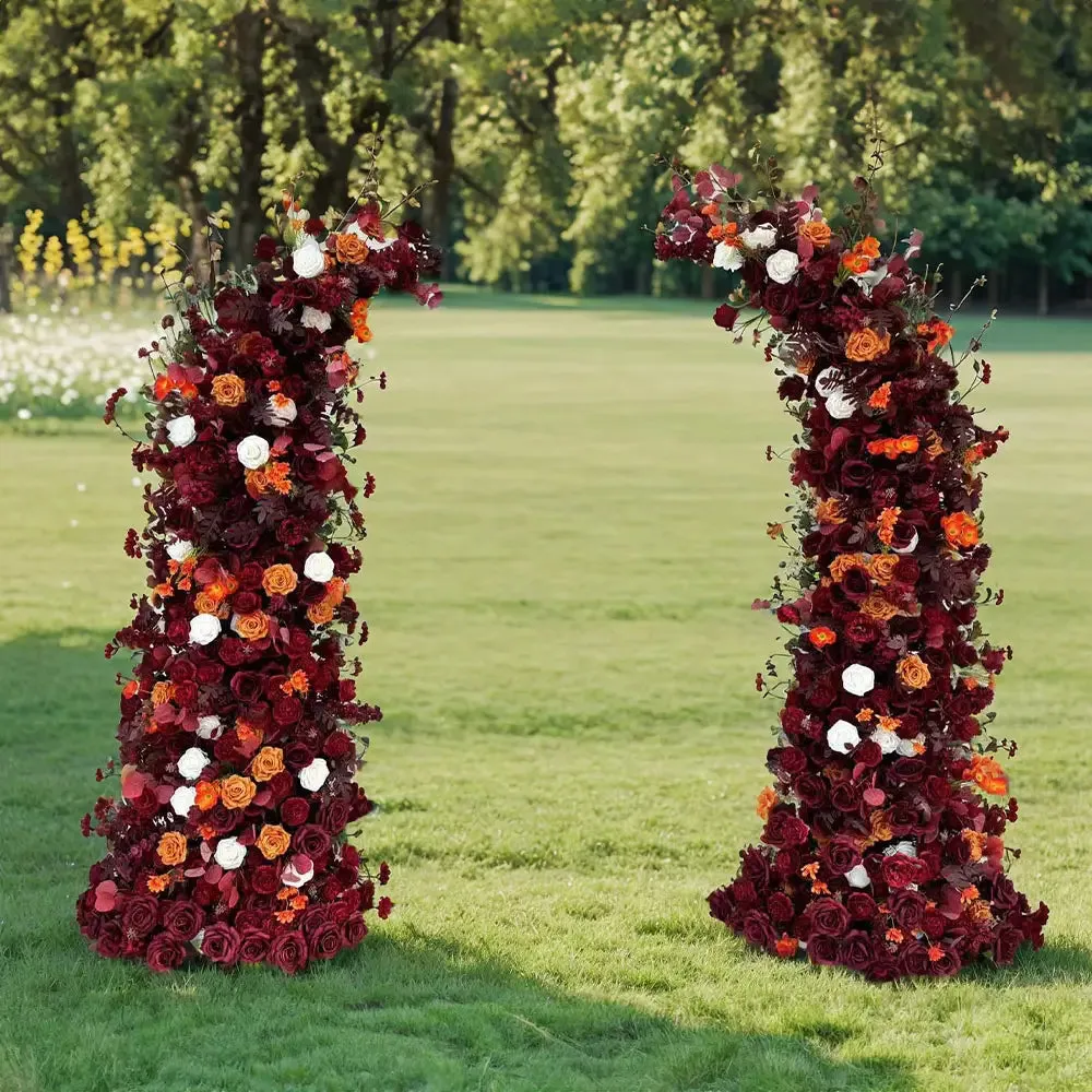 Pilastri floreali per l'arredamento di Flower Arch per decorazioni per feste incluso la cornice