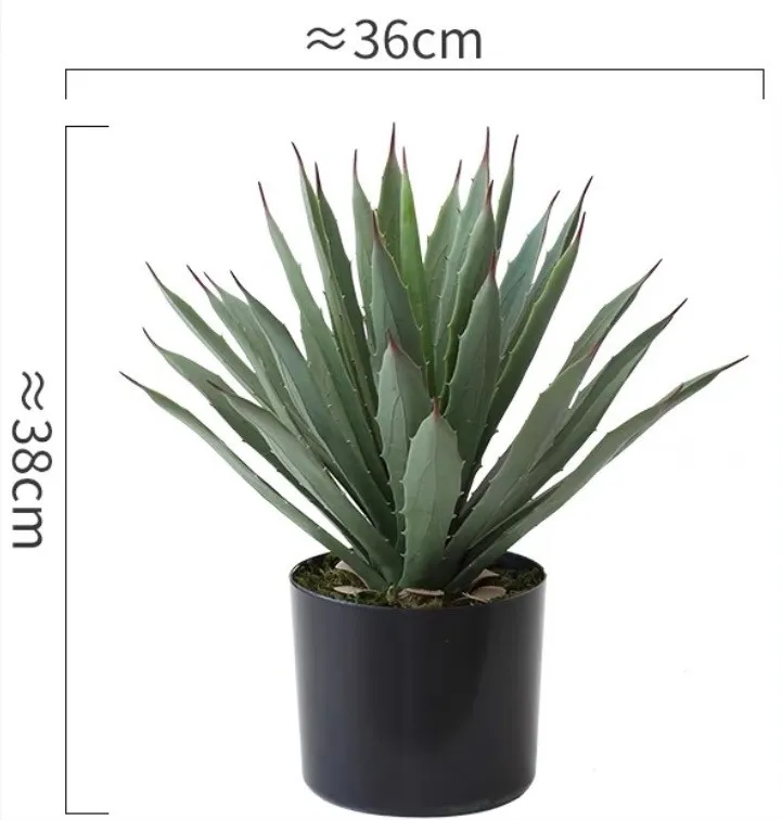 Pianta in vaso di albero di agave artificiale