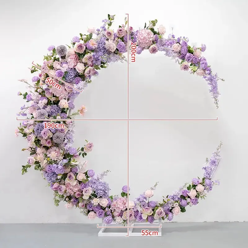 Arco di fiori di luna set per arredamento della proposta di festa di nozze