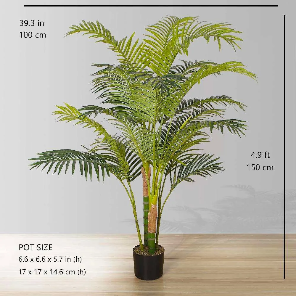 Pianta in vaso di palme artificiale delle Hawaii