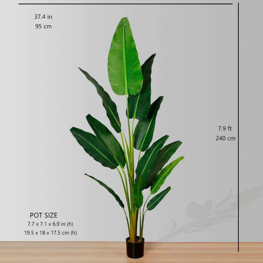 Viaggiatori artificiali Palm Palm Picked Plant
