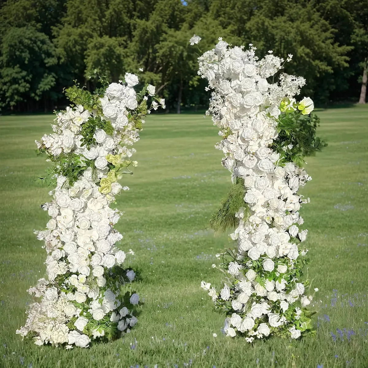 Pilastri floreali per l'arredamento di Flower Arch per decorazioni per feste incluso la cornice