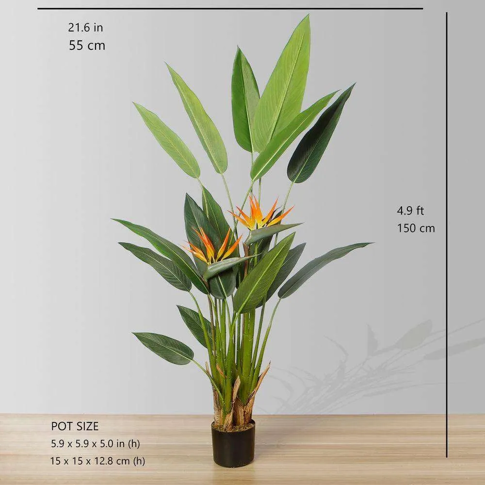 Pianta in vaso artificiale ambra di paradiso (dimensioni multiple)